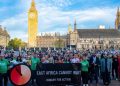 80 alarm clocks sounded in Parliament Square to wake up UK Government to famine in East Africa