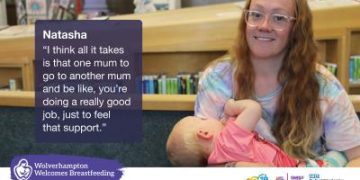 Mums and babies help show Wolverhampton Welcomes Breastfeeding